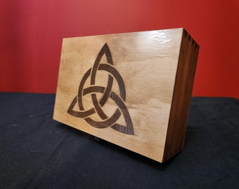 Celtic Knot Norse Mythology Wooden Box