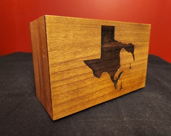 Texas Bigfoot Wooden Box