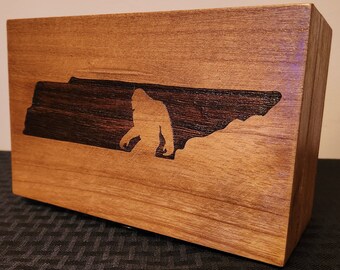 Tennessee Bigfoot Wooden Box