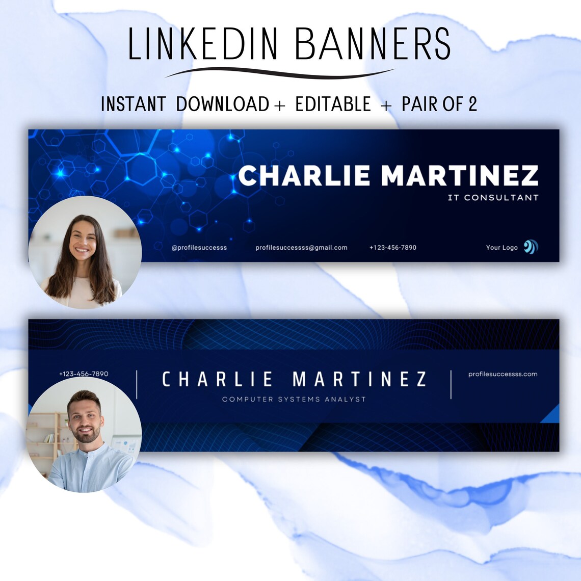 Tech Linkedin Banner | Linkedin Banner Canva | Linkedin Background ...