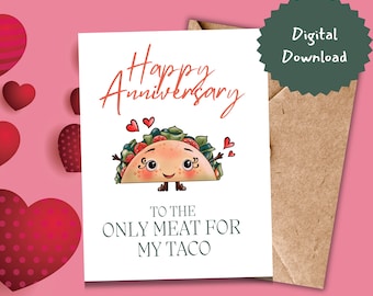 Anniversary Card for Spouse | Boyfriend | Husband | Digital Download