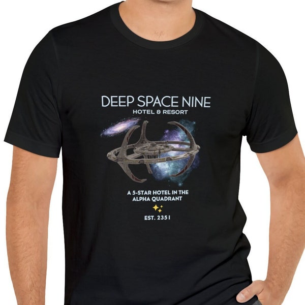 Deep Space Nine DS9 Unisex Short Sleeve Funny Shirt Deep Space Nine Station Hotel & Resort Fan gifts