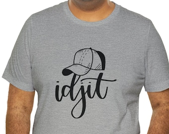 Bobby Singer Idjit Unisex Jersey Camiseta de manga corta - Bobby - Sam - Dean - Winchester Divertido programa de televisión parady camisetas