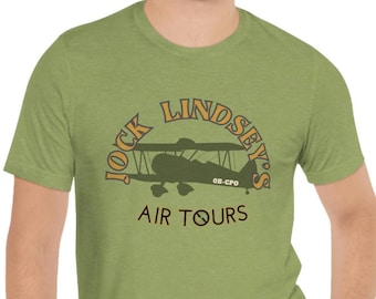 Jock Lindsey's Air Tours Unisex Jersey camiseta de manga corta divertido gráfico Indy Arqueología Aventura
