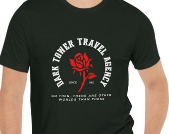 Dark Tower Travel Agency Unisex Jersey Short Sleeve Tee Stephen King fans, book lovers, reading, gifts for readers, Dark Tower series