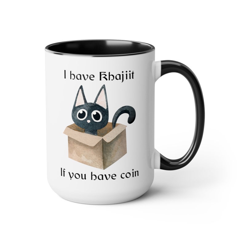 J'ai Khajiit si vous avez une tasse amusante de Skyrim cadeau pour les joueurs, les amoureux des chats, les fans d'Elder Scrolls Morrowind Arena Daggerfall Oblivion image 4