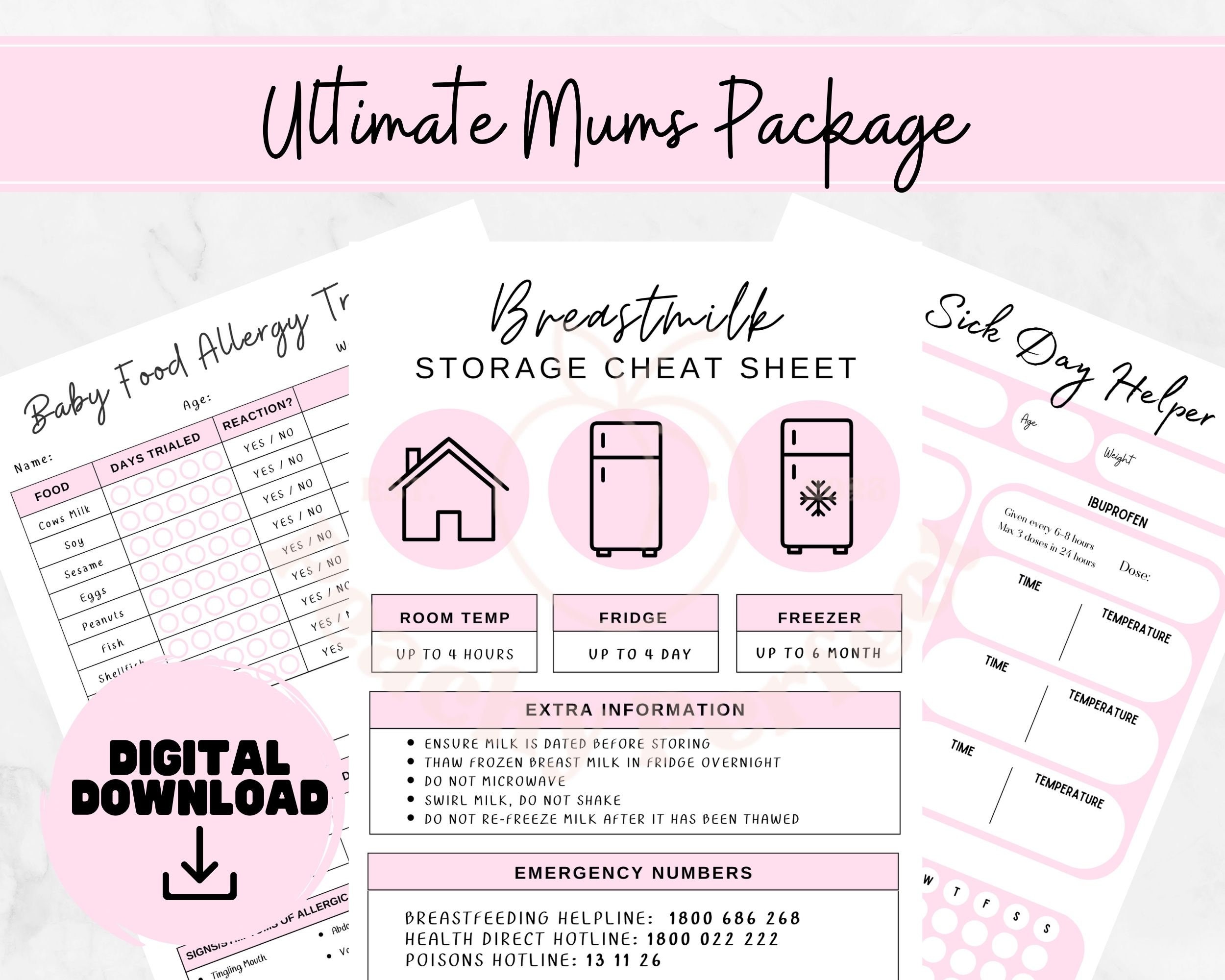 Milk Ladder Cheat Sheet