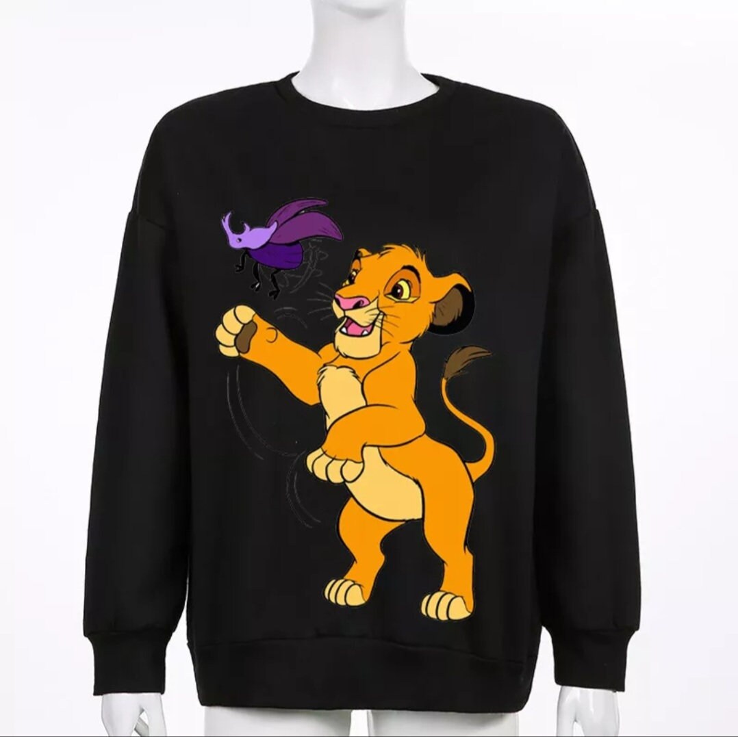 DISNEY - Le Roi Lion - Sweat Plaid : : Pull Cotton