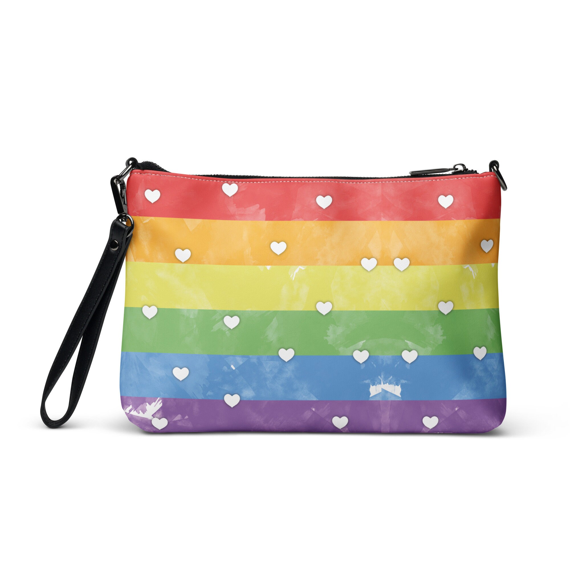 Rainbow crossbody purse shop