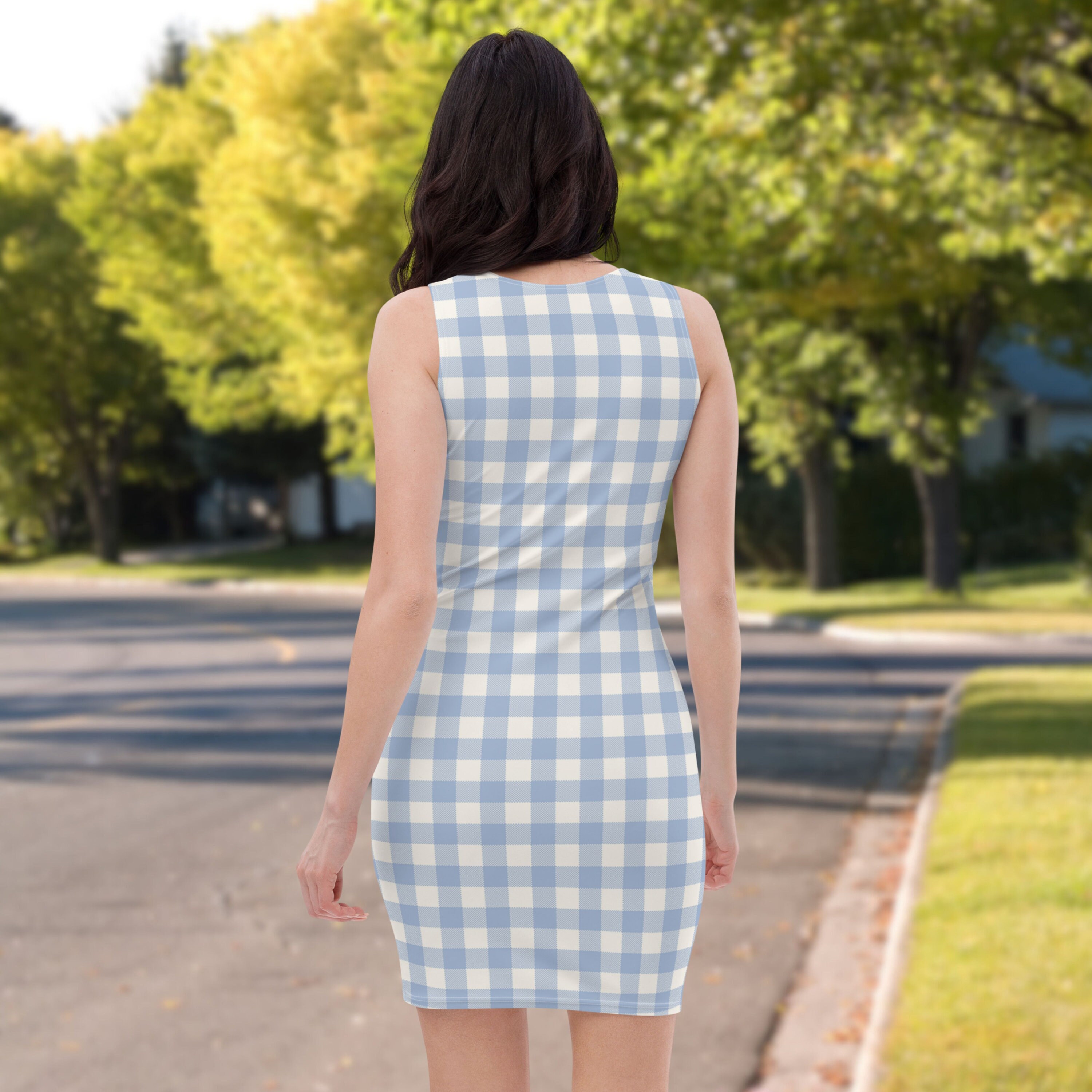 blue and white checkered dress IMISHM Halloween Costumes for Women Girl Storybook Adults Character Costume Gingham Hair Ribbons sock set (L) : Clothing, Shoes & Jewelry Whether youre heading to a brunch Plaid dress with blueberry print