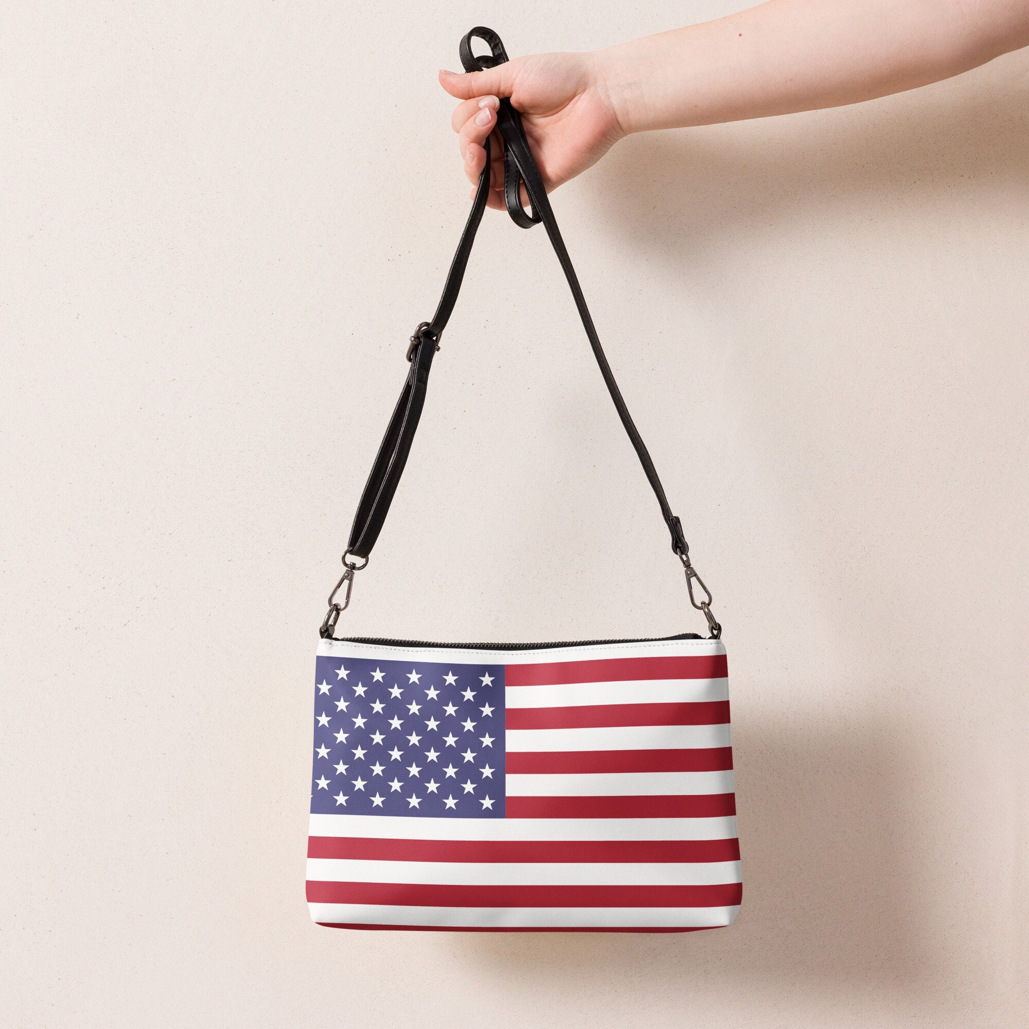 USA Flag Crossbody Bag With American Patriotic Design for 