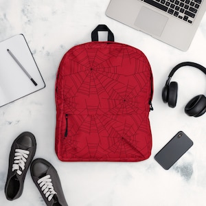 Spider Web Backpack for Women, Spider Water Resistant Bag for Girls, Spiders Backpack, Back to School Gift, Spider Lover Gift