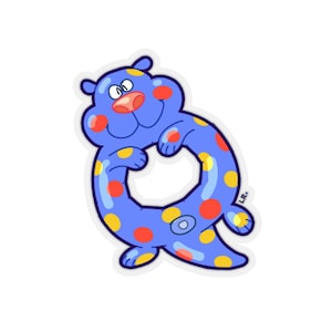 Lazy River Otter sticker