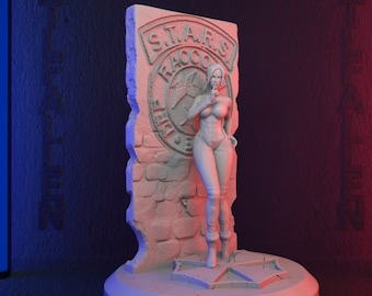 Resident Evil - Claire Redfield 3D Printable STL File -Instant Download - Fast and Easy  Google Drive" STL FILE