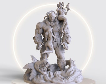 Bane Diorama 3D Printable STL File -Instant Download - Fast and Easy  Google Drive" STL FILE