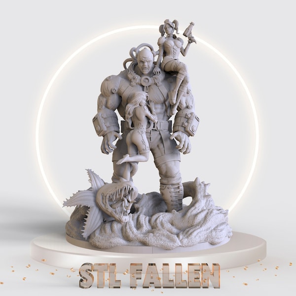 Bane Diorama 3D Printable STL File -Instant Download - Fast and Easy  Google Drive" STL FILE