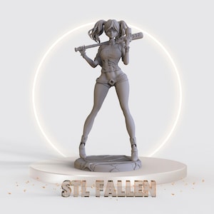 Anime harley quenn 3D Printable STL File -Instant Download - Fast and Easy  Google Drive&quot; STL FILE