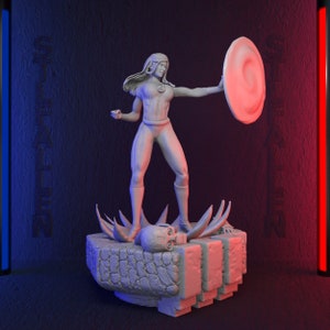 Invisible Woman 3D Printable STL File -Instant Download - Fast and Easy  Google Drive" STL FILE