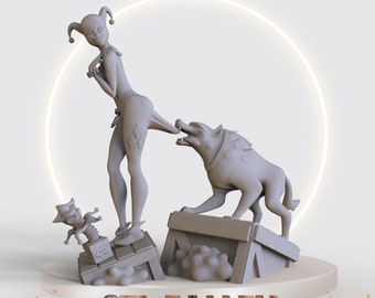 Harley Q Diorama + File STL stampabile 3D Nsfw - Download istantaneo - FILE STL di Google Drive" veloce e facile