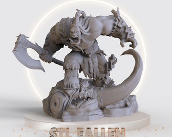 Orc Warrior 3D Printable STL File -Instant Download - Fast and Easy  Google Drive" STL FILE