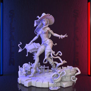 Witch 3D Printable STL File -Instant Download - Fast and Easy  Google Drive&quot; STL FILE