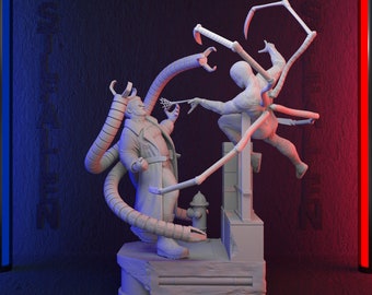 "Dr.Octopus vs Spiderman 3D druckbare STL-Datei - Sofortiger Download - Schnell und einfach ""STL-DATEI" von Google Drive."