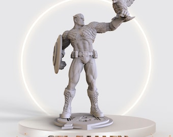 Archivo STL imprimible en 3D de Capitán América Eagle - Descarga instantánea - Rápido y fácil Google Drive" ARCHIVO STL