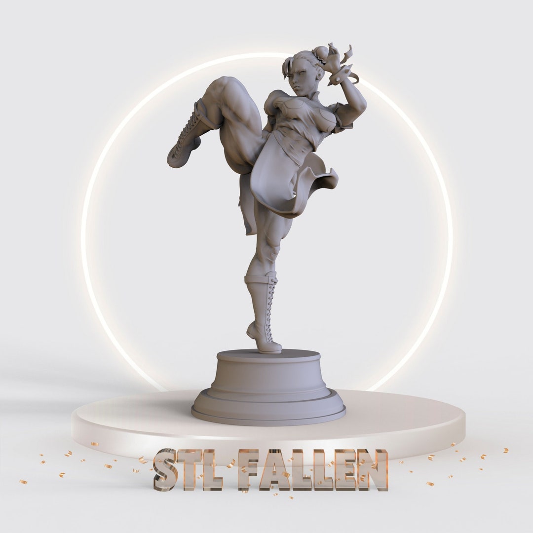 Chun Li- Street Fighter 3D Printable STL File -instant Download - Fast ...