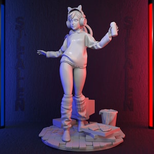 Gamer Girl Diorama 3D Printable STL File -Instant Download - Fast and Easy  Google Drive&quot; STL FILE