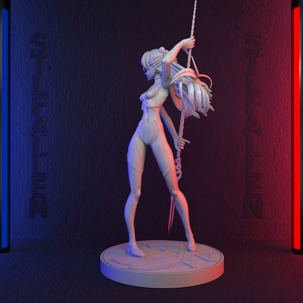 Asuka langley evangelion 3D Printable STL File -Instant Download - Fast and Easy  Google Drive" STL FILE