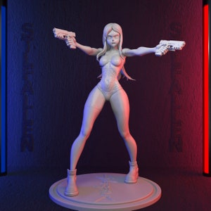 Cyberpunk - Rebecca Edgerunners 3D Printable STL File -Instant Download - Fast and Easy  Google Drive&quot; STL FILE