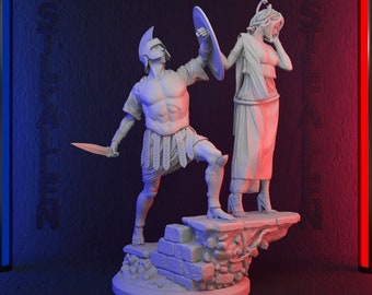 Méduse et soldat fichier STL imprimable en 3D - Téléchargement instantané - FICHIER STL Google Drive rapide et facile
