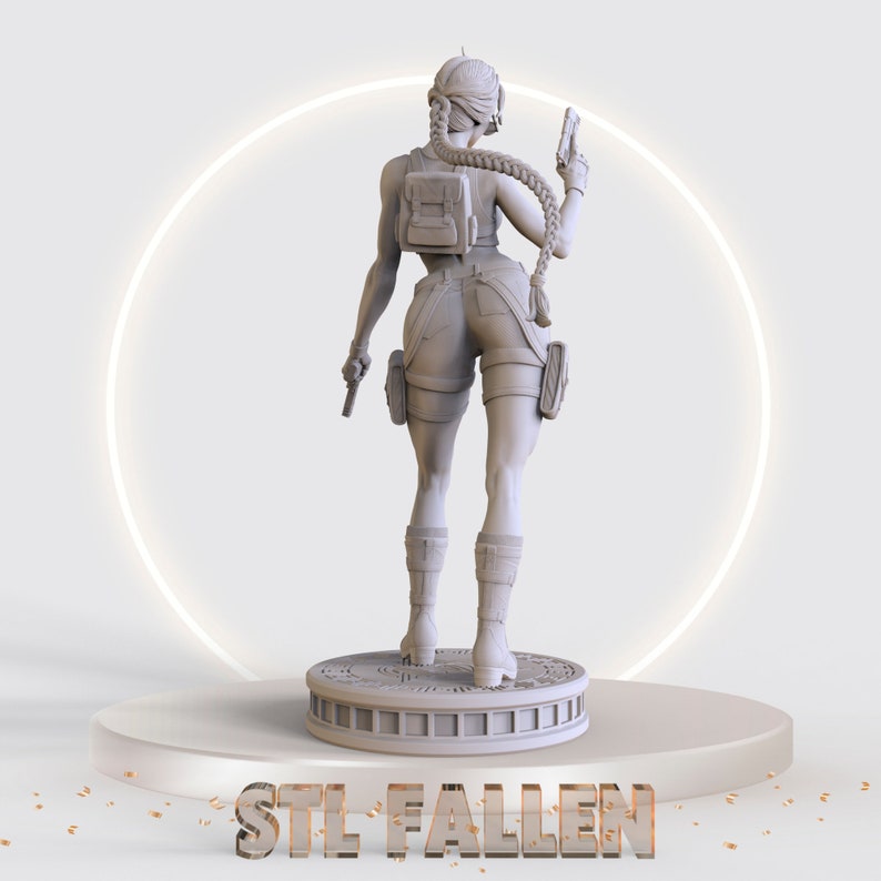 Tomb Raider Lara Croft 3D Printable STL File instant Download Fast and ...