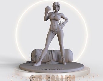 Box Girl 3D-utskrivbar STL-fil - Direkt nedladdning - Snabb och enkel Google Drive" STL-FIL
