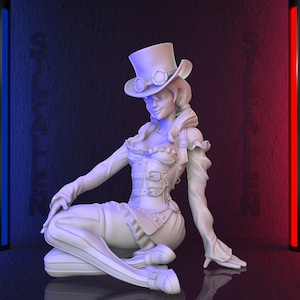 Steam Punk Girl 3D Printable STL File -Instant Download - Fast and Easy  Google Drive&quot; STL FILE