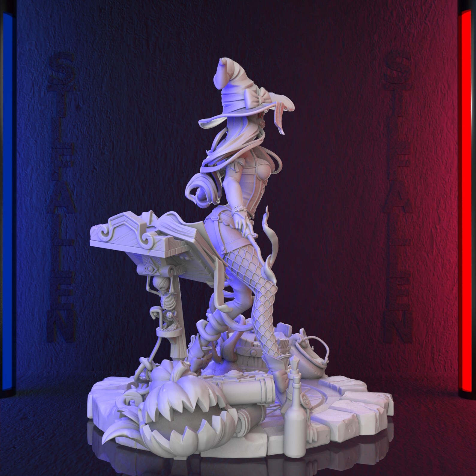 Witch 3D Printable STL File -instant Download - Fast and Easy Google ...