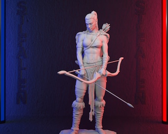 Lutania woman warrior 3D Printable STL File -Instant Download - Fast and Easy  Google Drive" STL FILE