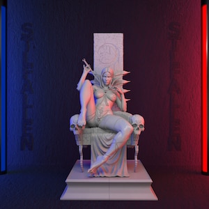 Throne girl 3D Printable STL File -Instant Download - Fast and Easy  Google Drive" STL FILE