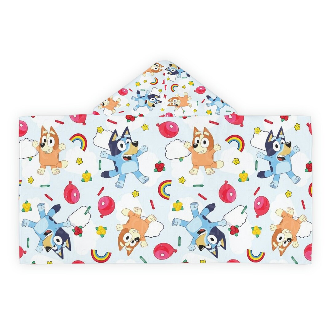 Bluey Beach Towel Bath Towel Beach Days Hooded Towel Etsy