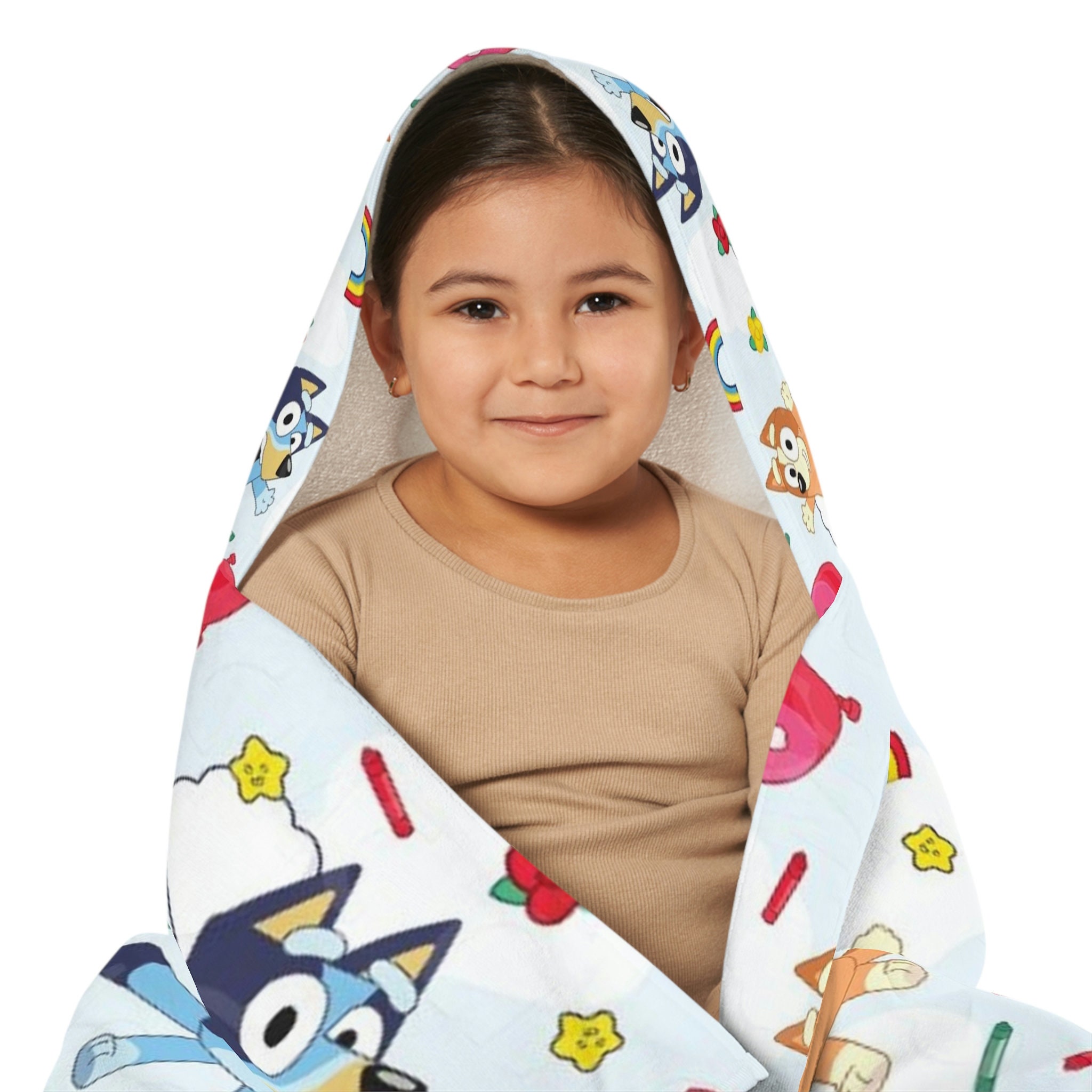 Bluey Beach Towel Bath Towel Beach Days Hooded Towel Etsy