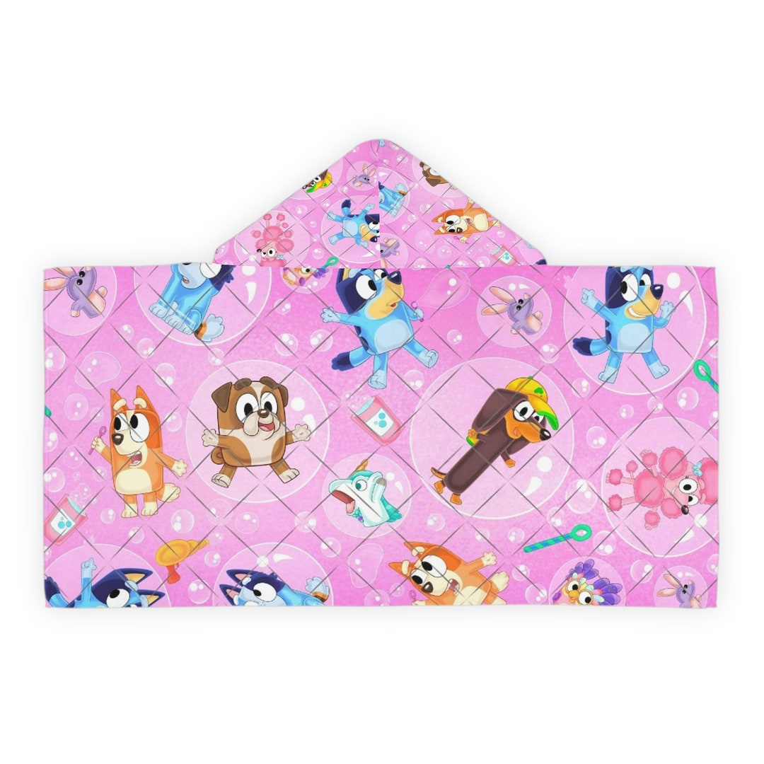 Bluey Beach Towel Bath Towel Beach Days Hooded Towel Etsy