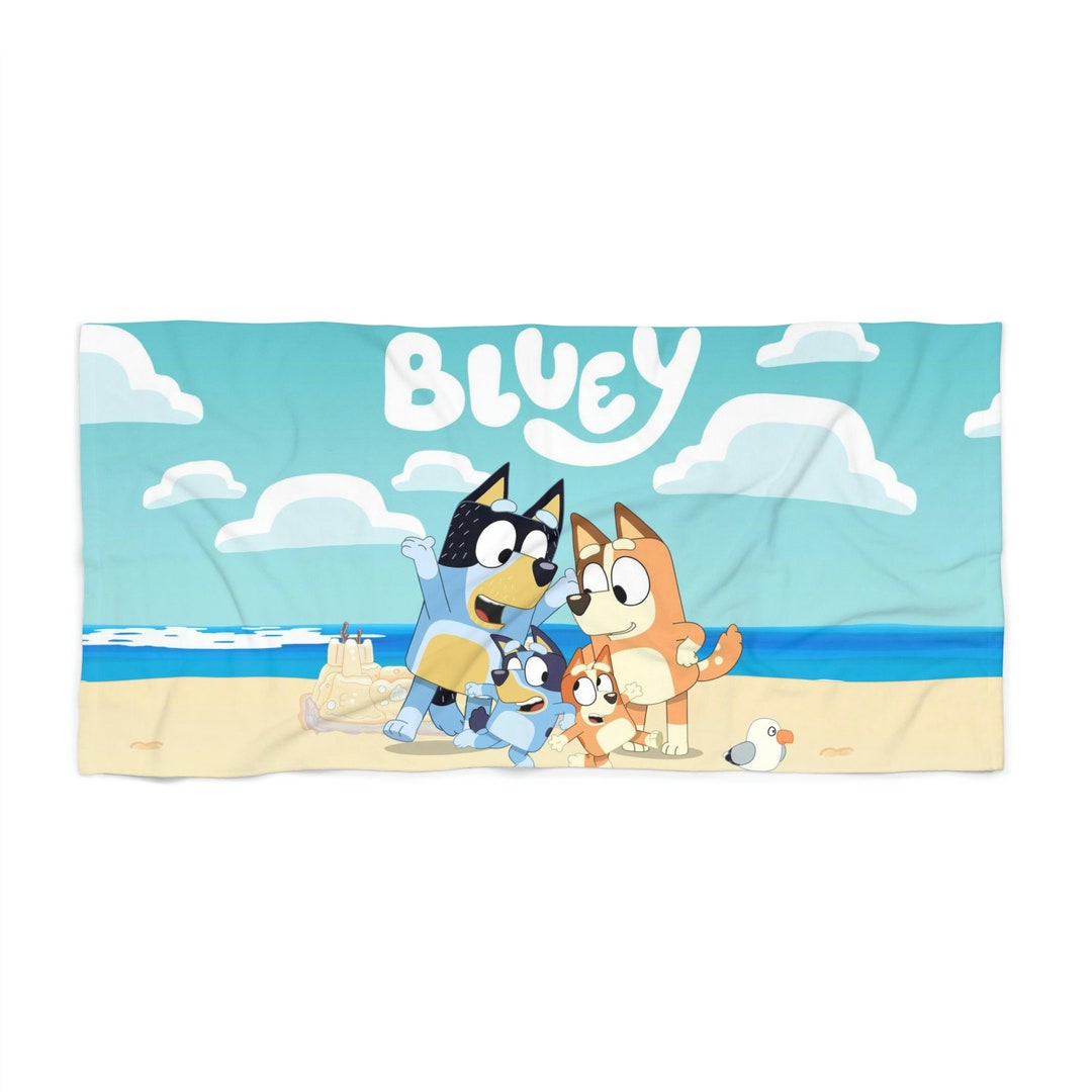 Bluey Beach Towel Bath Towel Beach Days Hooded Towel Etsy