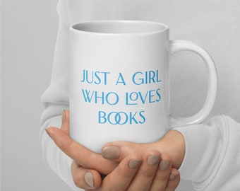 Ceramic Book Lover Mug, Reader Quote, Booktok Gift (11 oz)