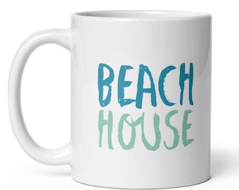 Vacation Gift, Beach Coffee Mug, Ocean Ceramic Mug, Beach Ceramic Coffee Cup, Beach Inspired Mug, Beach Ceramic Coffee Mug, Coastal Cup