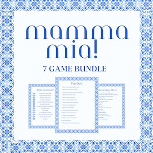 Mega MAMMA MIA Party Printable Bundle Pack - SAVE $60 – Now That's