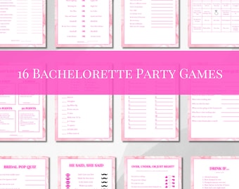 Junggesellinnenabschied Spiele: 16 Spiele Bundle, Hen Do Quizzes (Digitaler Download)