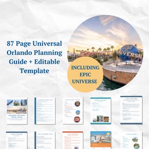 Guia de Planejamento do Universo Épico | Universal Studios and Resorts | Islands of Adventure | Volcano Bay | Modelo Personalizável
