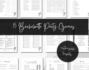 Junggesellinnenabschied Spiele Bundle: Hen Do Quiz Paket (Digitaler Download)