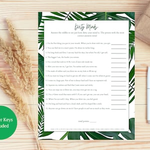 bachelorette party, bachelorette games, drinking games, beach bachelorette, tropical bachelorette, pool bachelorette, dirty drink if,  tropical bach party, bach party games, bachelorette bingo, bachelorette bundle, printable games, tropical palm