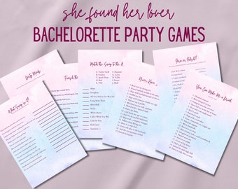 Gefunden Her Lover Junggesellinnenabschied Spiele | Bearbeitbare Vorlage, Sofort-Download | Braut Ära
